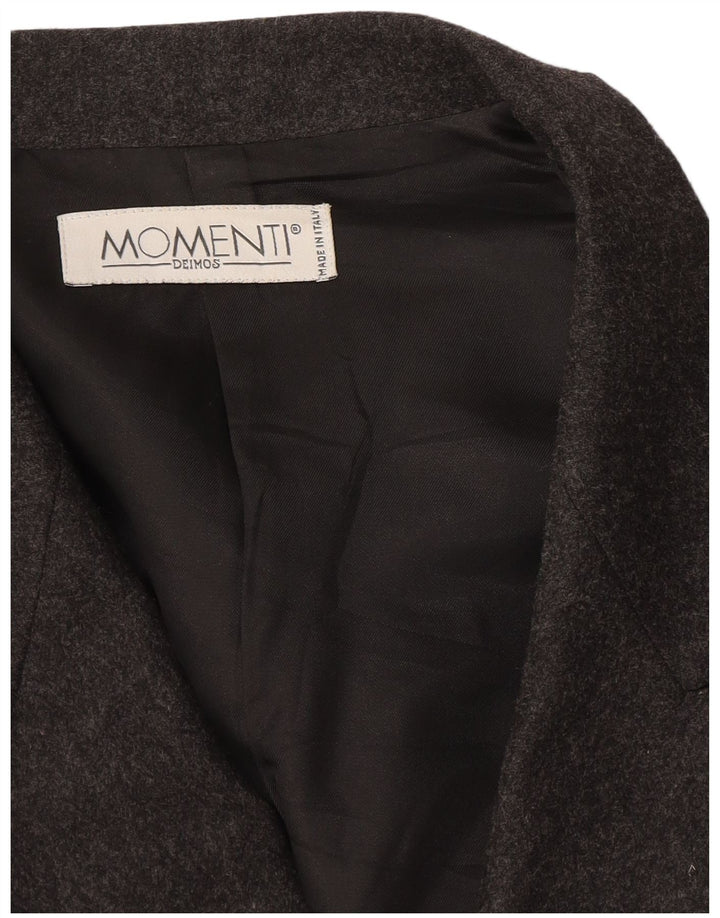 Momenti Veste blazer croisée pour femme UK 14 Gris moyen