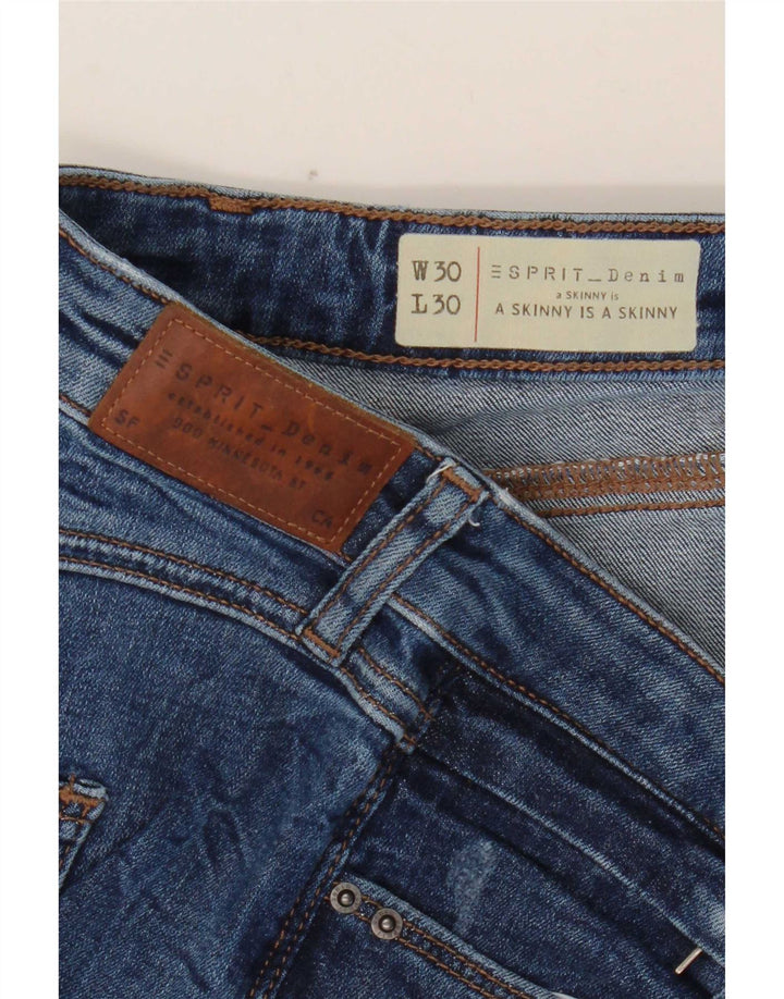 Esprit Jean Skinny Femme W30 L30 Bleu Coton