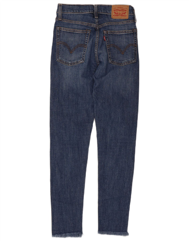 LEVI'S Jean skinny compensé taille haute femme W25 L26 bleu coton