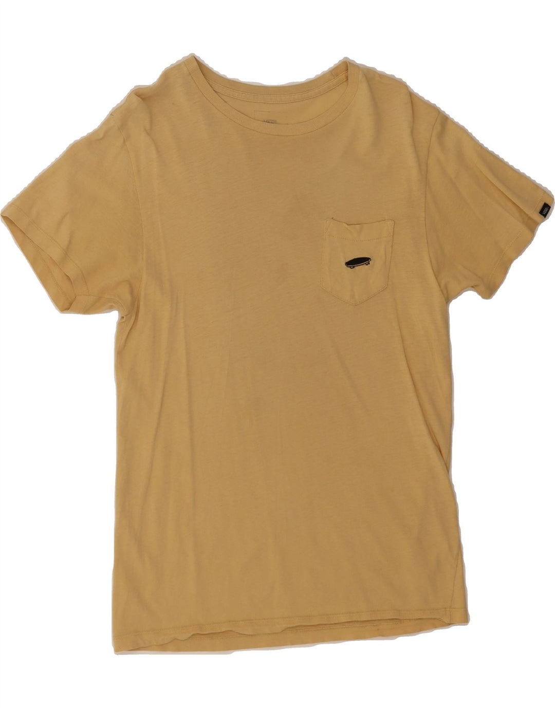 VANS Mens Custom Fit T-Shirt Top Small Beige Vintage Vans and Second-Hand Vans from Messina Hembry 