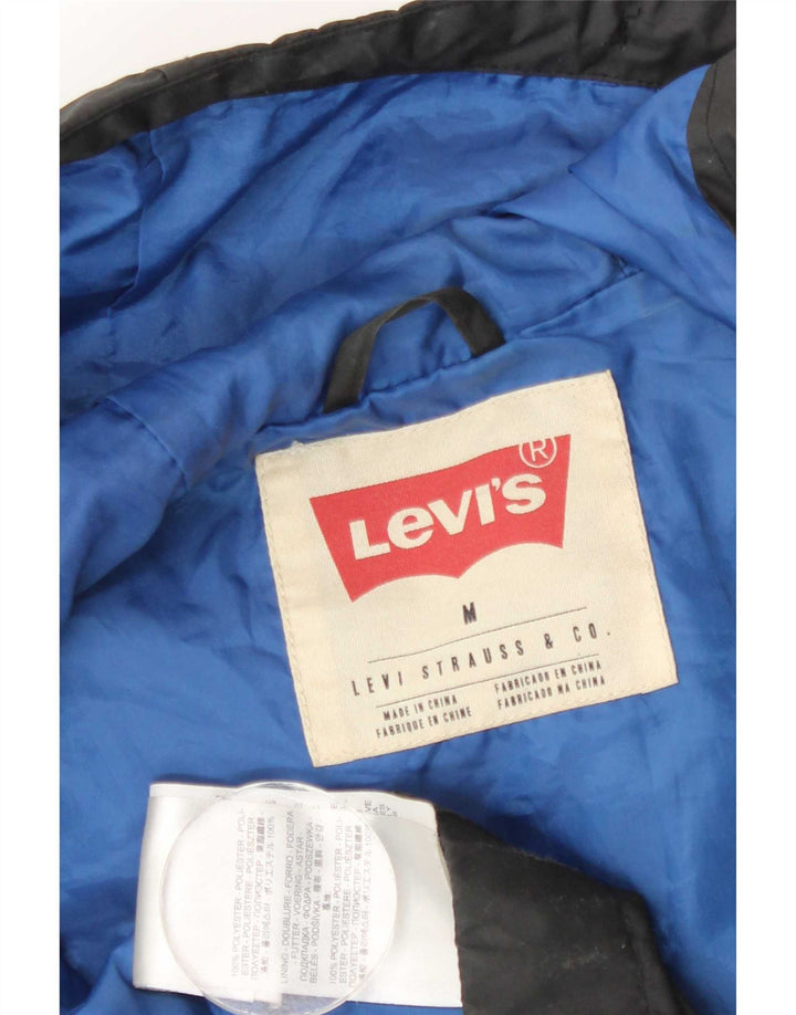 Levi's Veste coupe-vent à capuche pour homme UK 38 Noir moyen Polyester