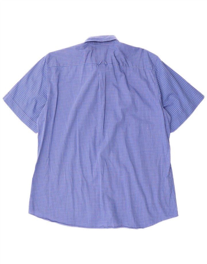 Daniel Hechter Chemise à manches courtes pour homme XL Bleu à carreaux