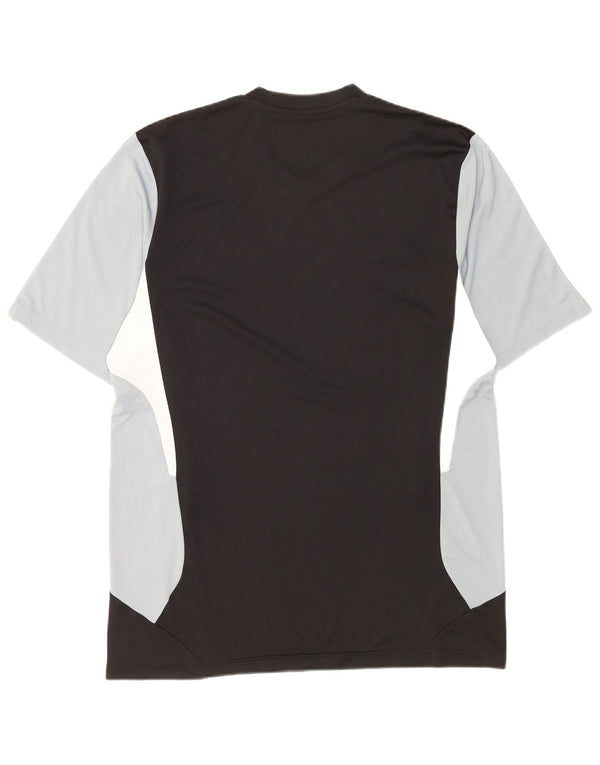 Adidas Hommes Climacool T-Shirt Top UK 46/48 XL Noir Colorblock Polyester