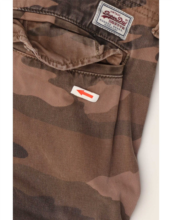 Superdry Short Cargo Homme Large W36 Coton Camouflage Marron