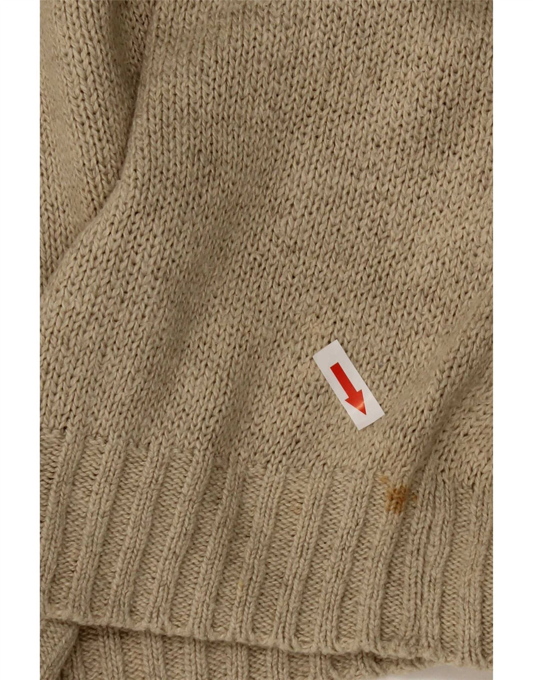 Benetton Débardeur Gilet Coton Beige Moyen Homme