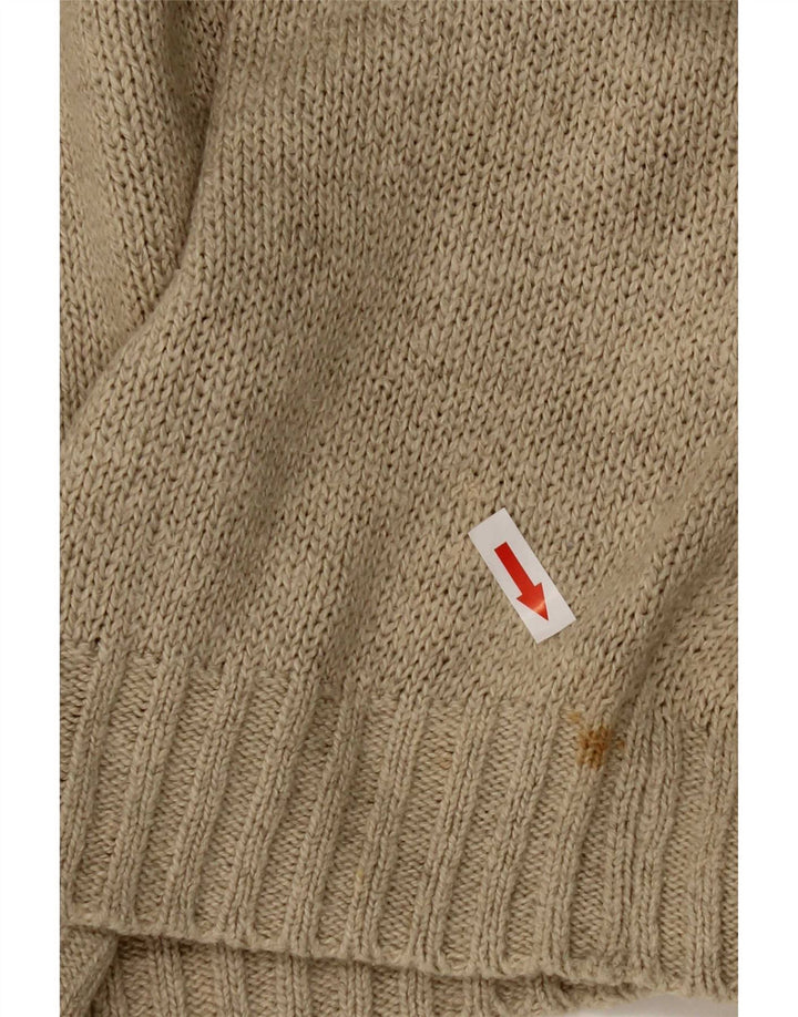 Benetton Débardeur Gilet Coton Beige Moyen Homme
