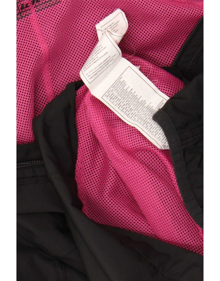 Lotto Veste de pluie à capuche pour femme UK 18 XL Noir Polyester