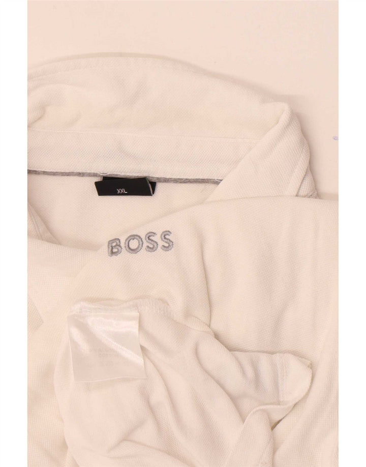 Hugo Boss Polo Homme 2XL Coton Blanc