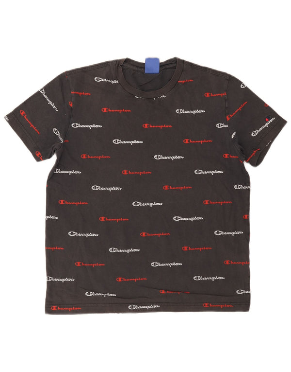 Champion T-Shirt Graphique Homme Petit Gris Coton