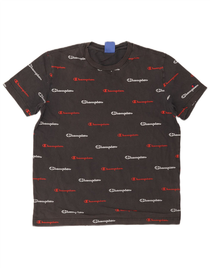 Champion T-Shirt Graphique Homme Petit Gris Coton