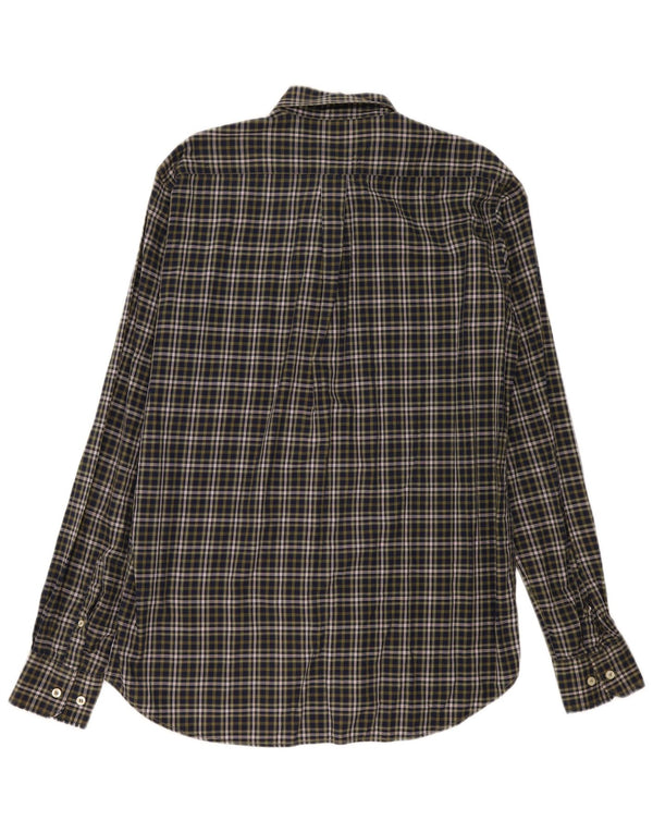 Conte of Florence Chemise en flanelle pour homme en coton à grands carreaux verts