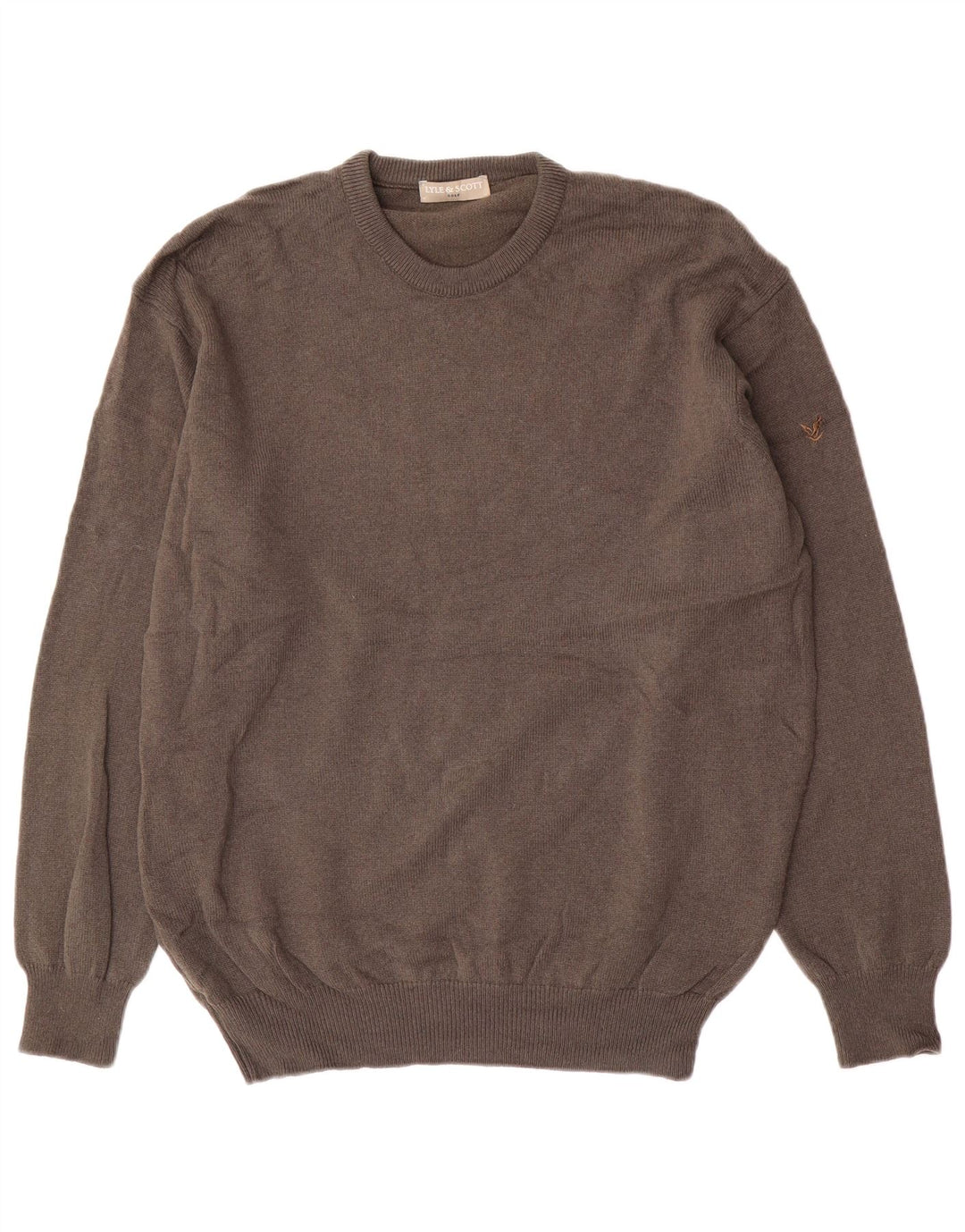 Lyle & Scott Pull de golf à col rond pour homme Gris Taille L