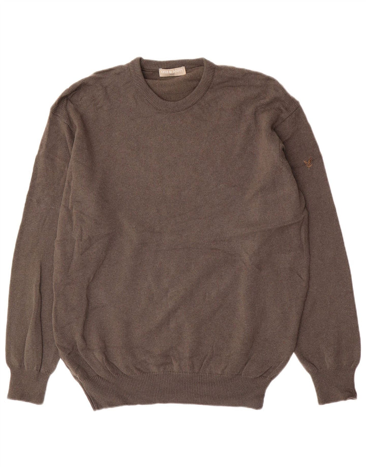 Lyle & Scott Pull de golf à col rond pour homme Gris Taille L