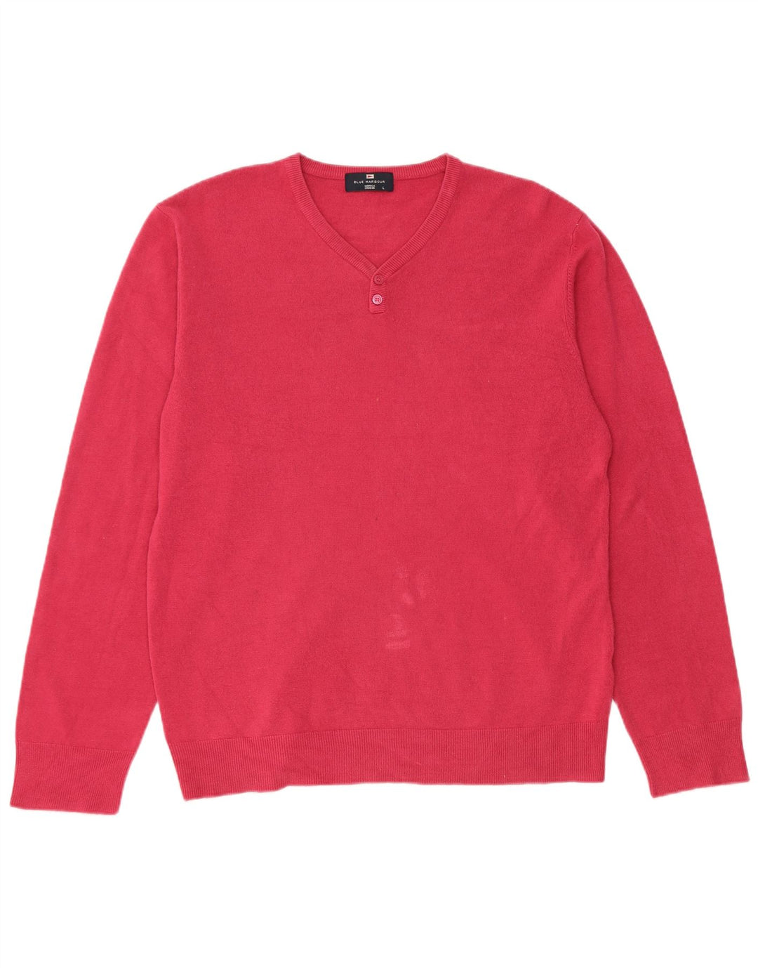 Marks & Spencer Pull col en V pour femme UK 16 Large Rose