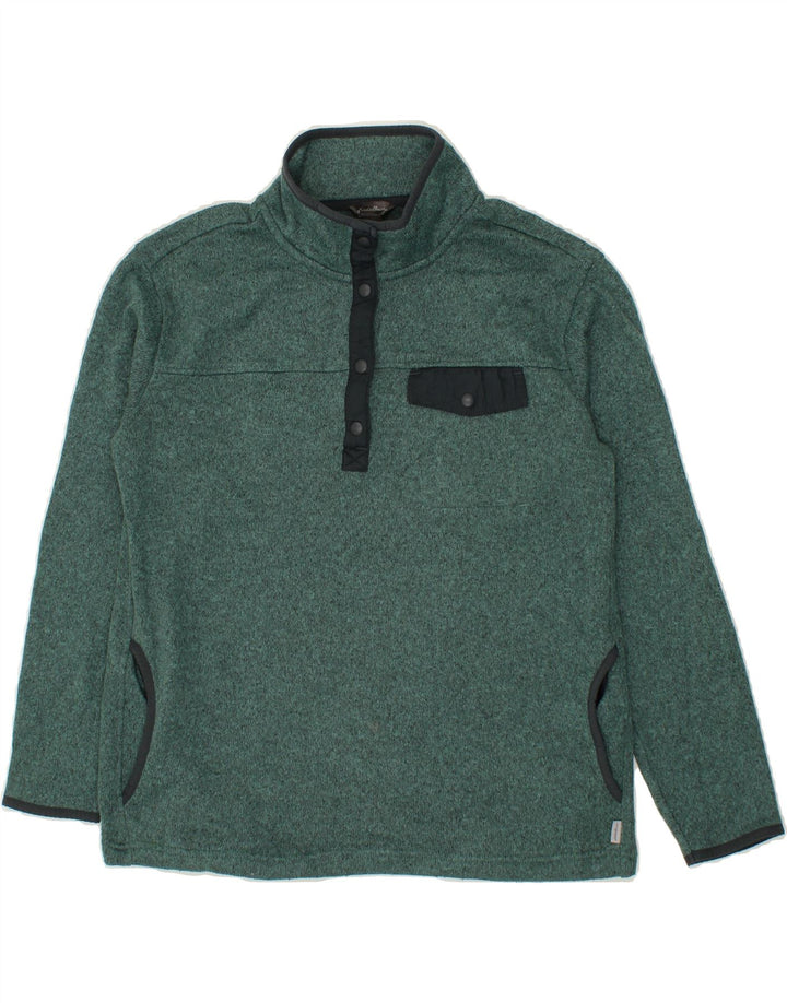 EDDIE BAUER Womens Sweatshirt Jumper UK 14 Medium Green Flecked Vintage Eddie Bauer and Second-Hand Eddie Bauer from Messina Hembry 