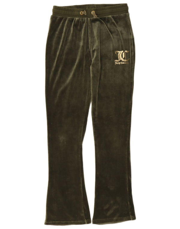 Juicy Couture Pantalon de survêtement en velours fille 12-13 ans Kaki Polyester