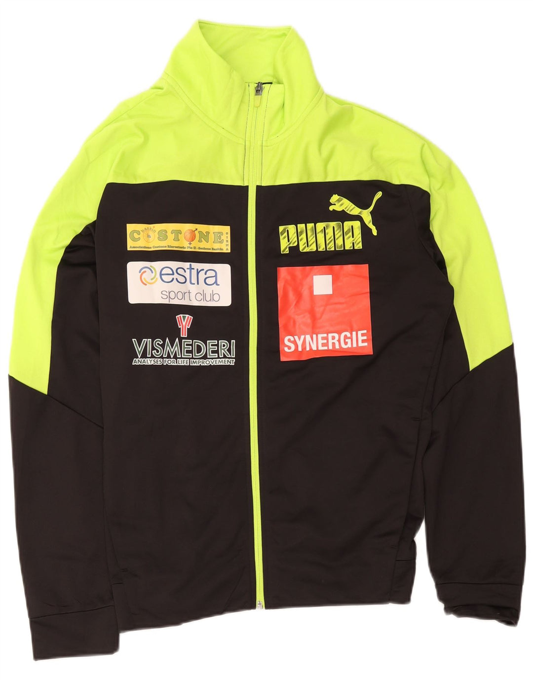 Puma Veste de Survêtement Graphique Homme Noir Moyen Polyester Colorblock