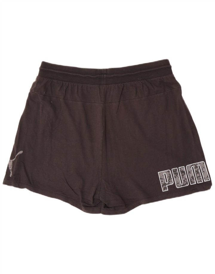 Puma Short de sport graphique pour femme 2XL en coton noir