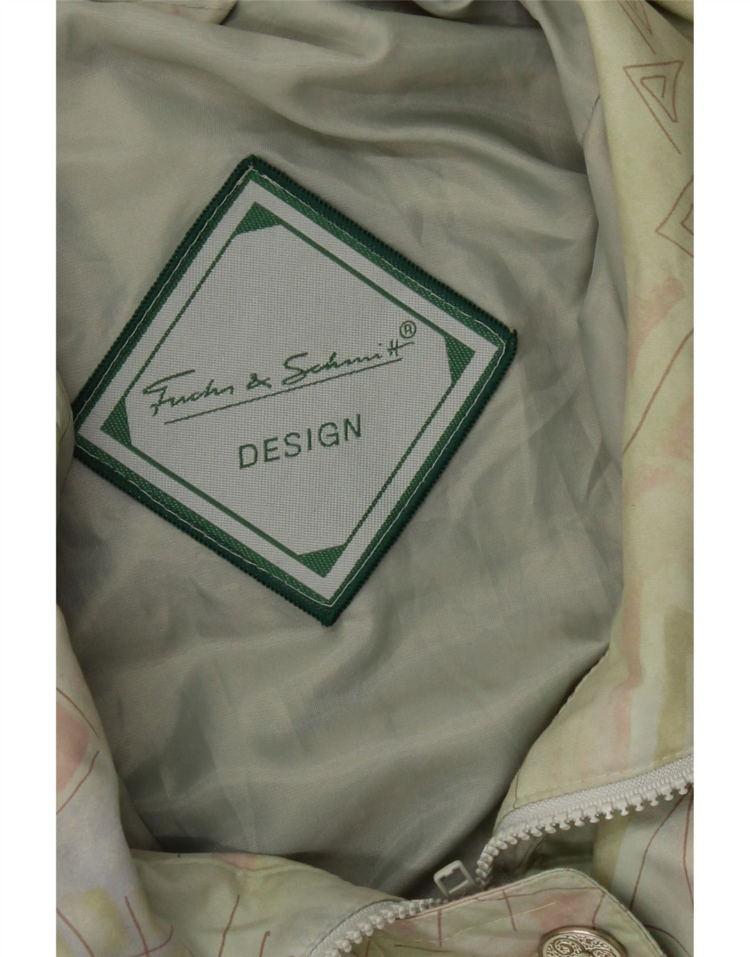 FUCHS & SCHMITT Womens Windbreaker Coat UK 20 2XL Green Geometric Vintage FUCHS & SCHMITT and Second-Hand FUCHS & SCHMITT from Messina Hembry 