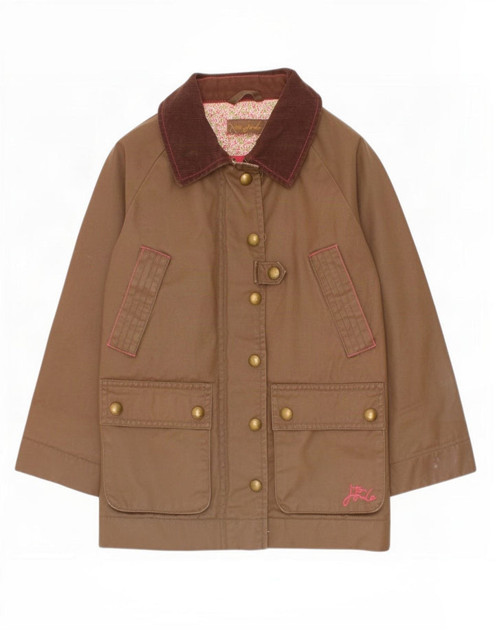 Joules Veste en coton ciré fille 4-5 ans marron
