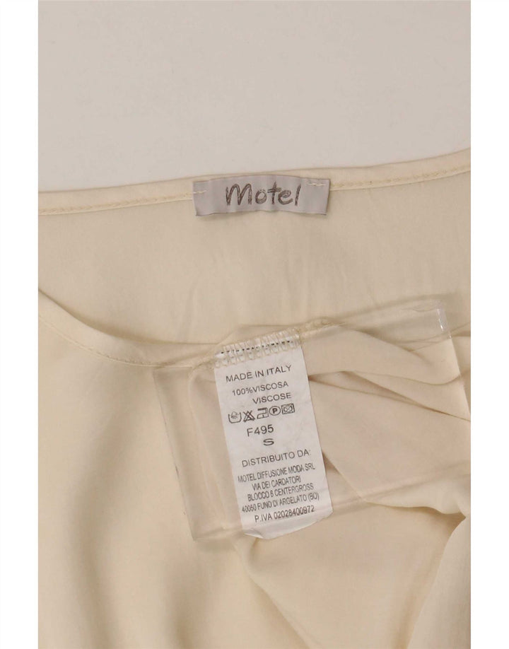 Motel Débardeur Femme UK 10 Small Beige Viscose