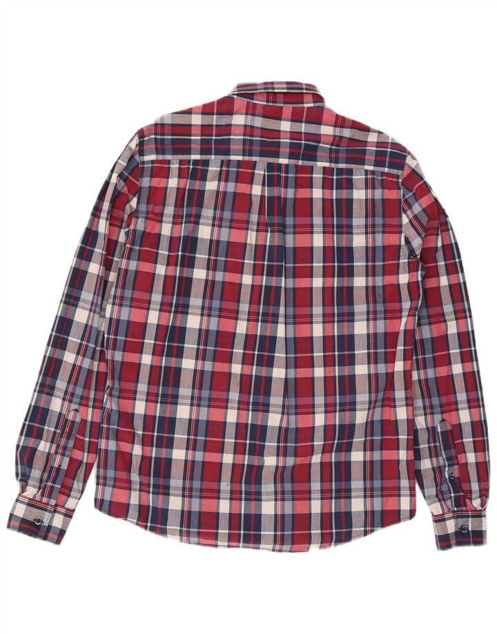 Superdry Chemise Regular Fit Grand Carreau Rouge Coton Homme