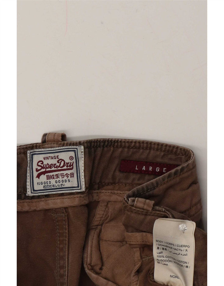 Superdry Short Cargo Homme Large W36 Coton Camouflage Marron