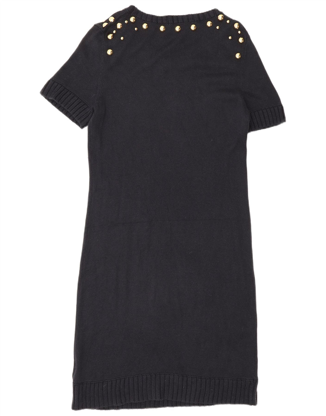 MICHAEL KORS Robe pull pour femme UK 14 Large Bleu marine à pois