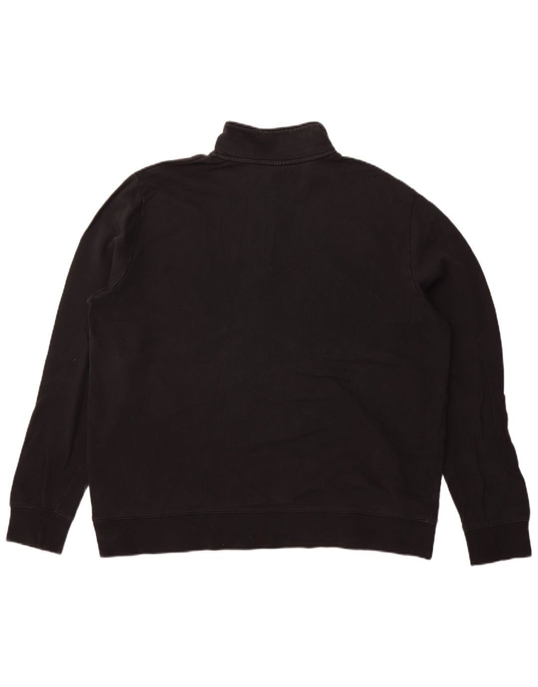 Marks & Spencer Sweat-shirt à col zippé pour homme en coton noir 3XL