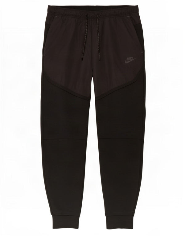 Nike Pantalon de survêtement pour homme en coton color block Noir Taille L