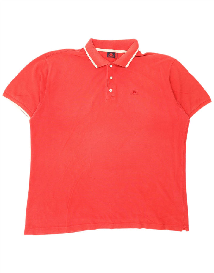 KAPPA Polo Homme 2XL Rouge Coton
