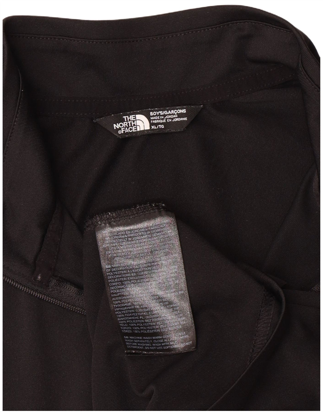 THE NORTH FACE Haut de survêtement à col zippé pour garçon 14-15 ans XL Noir