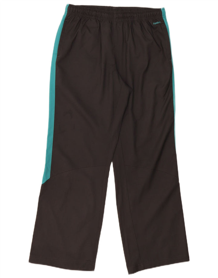 Reebok Pantalon De Survêtement Femme UK 42 Gris Moyen Colorblock Polyester
