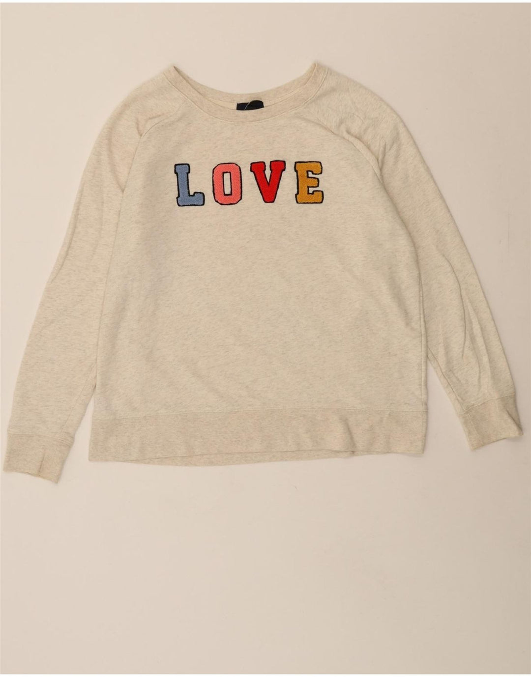 GAP Womens Graphic Sweatshirt Jumper UK 18 XL Grey Viscose Vintage Gap and Second-Hand Gap from Messina Hembry 