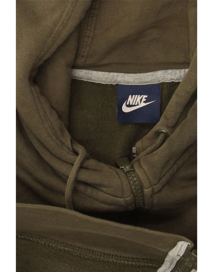 Nike Pull à capuche zippé pour homme 2XL Kaki