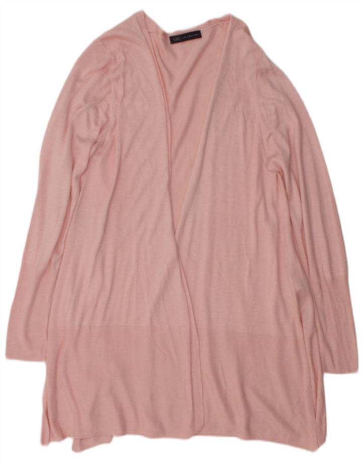 Marks & Spencer Pull cardigan ouvert long pour femme UK 16 Large Rose