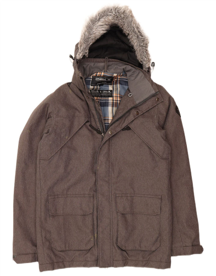 O'Neill Veste coupe-vent à capuche pour homme UK 36 Small Gris Polyester