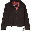 Superdry Veste de Pluie Femme UK 16 Large Noir Nylon