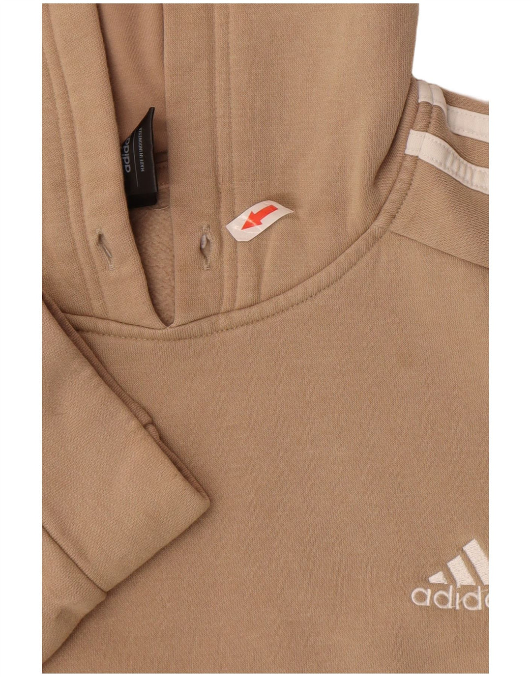 Adidas Pull à capuche pour homme en coton beige moyen