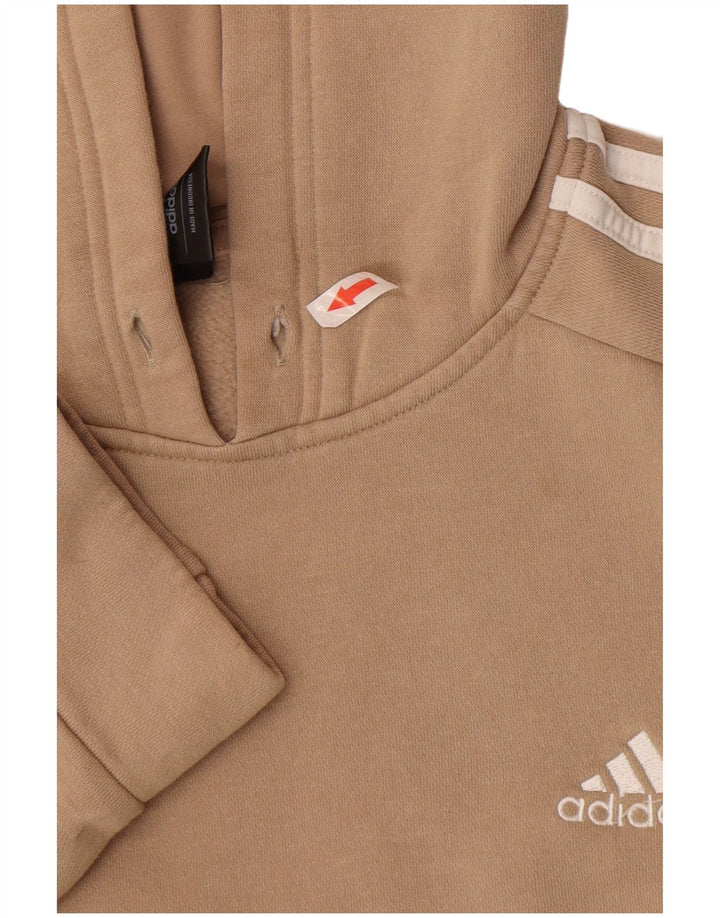 Adidas Pull à capuche pour homme en coton beige moyen