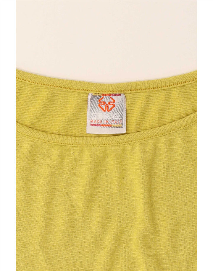 Stefanel Haut à manches 3/4 pour femme UK 14 Vert moyen