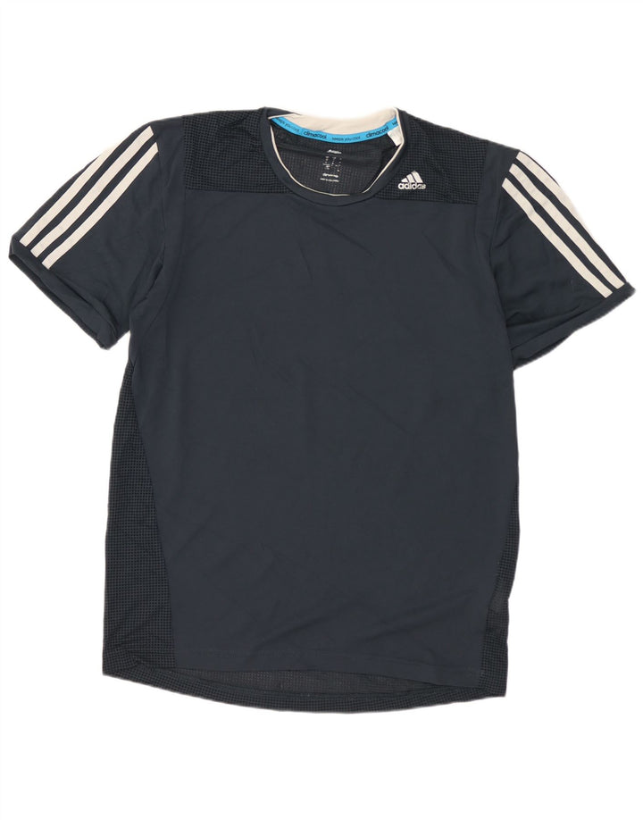 Adidas Hommes Climacool T-Shirt Haut Petit Bleu Marine Polyester
