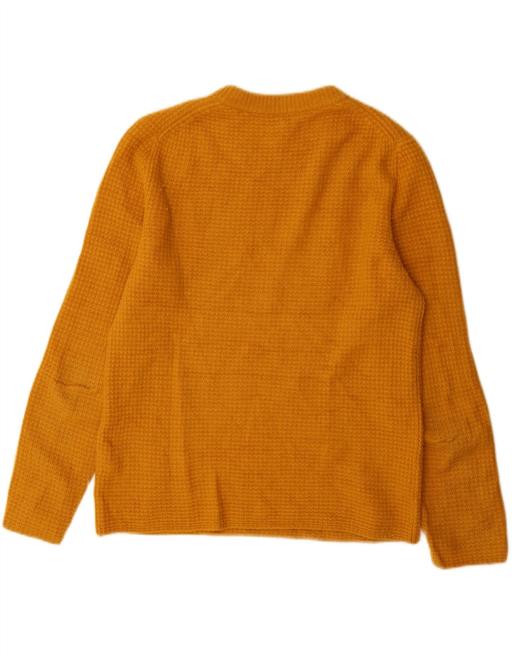 Jigsaw Pull à col rond pour homme Petite laine orange