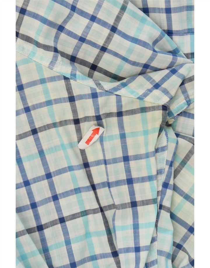 Nautica Chemise Coupe Classique Homme Bleu Moyen à Carreaux en Coton
