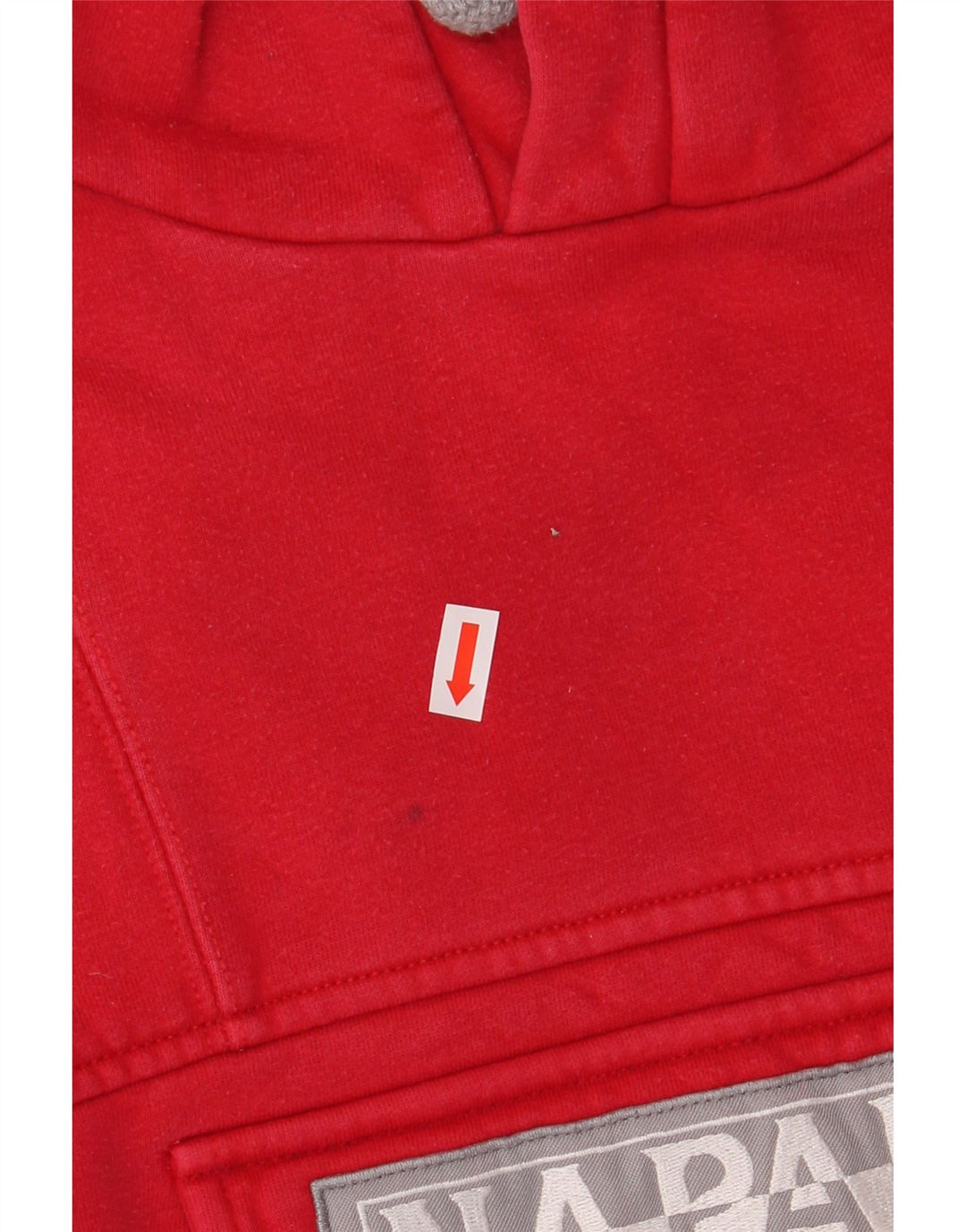 NAPAPIJRI Pull à Capuche Graphique Homme Rouge Moyen Coton