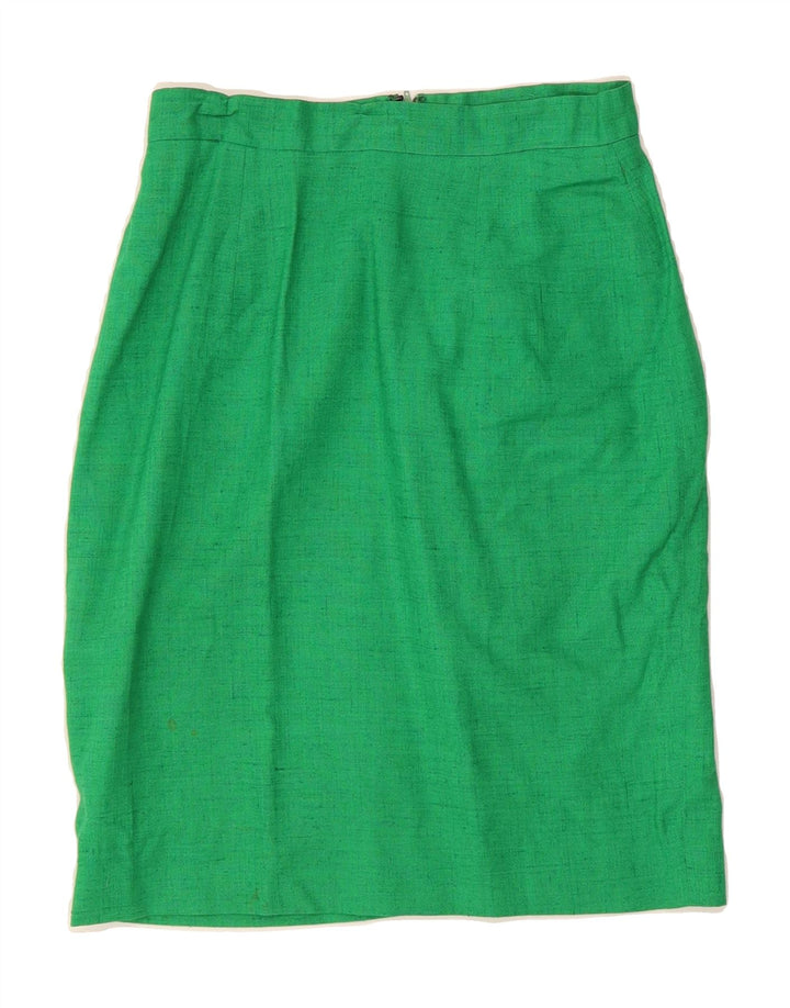 VINTAGE Womens Straight Skirt W26 Small Green Flecked Vintage Vintage and Second-Hand Vintage from Messina Hembry 