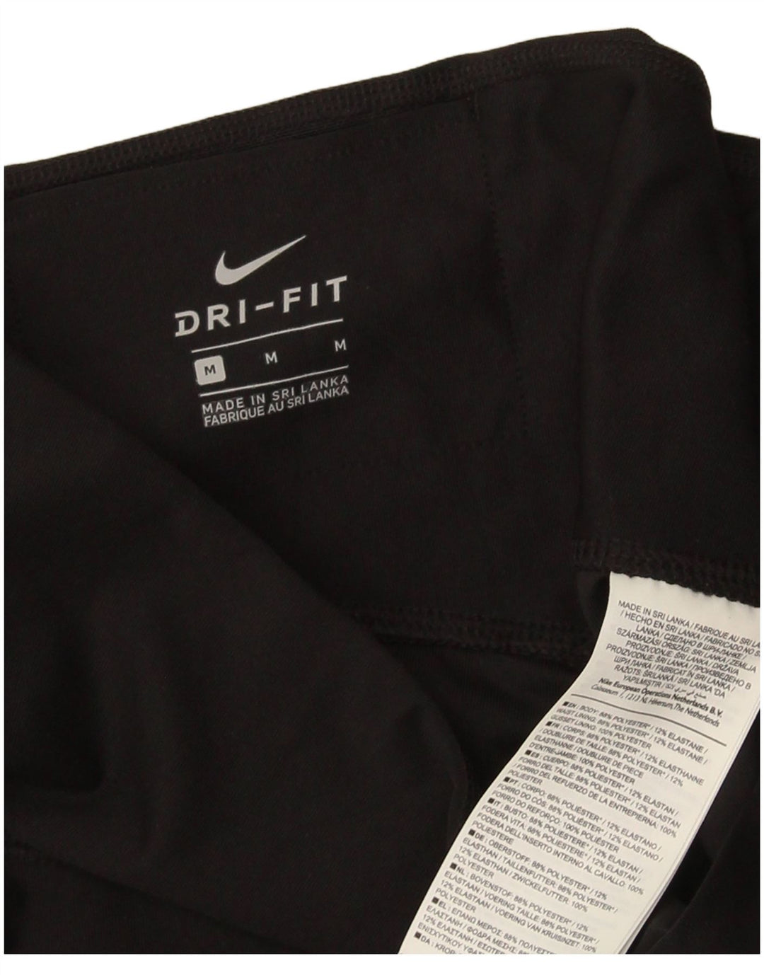 Nike Legging Capri Dri Fit pour femme UK 14 Noir moyen Polyester