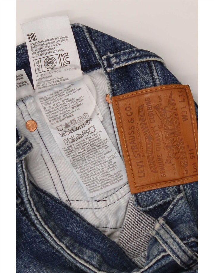 Levi's Jean Slim 511 Homme W31 L34 Bleu Coton