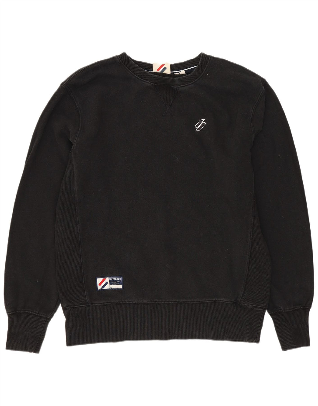 Superdry Sweat-shirt en coton noir moyen pour homme