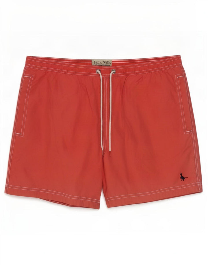 Jack Wills Short de Bain Homme Coton Rouge Moyen